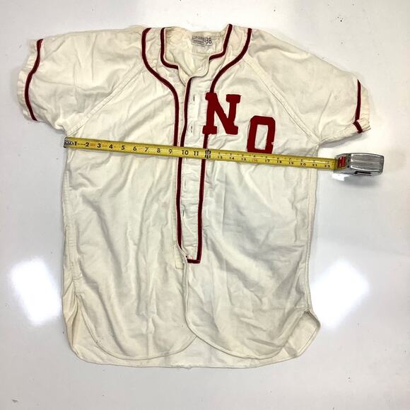 Vintage 1930s/40s Baseball Jersey Blepp-Coombs Sporting Goods Felt Letters NO - Picture 8 of 10